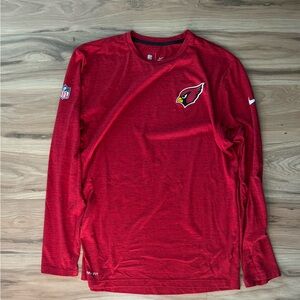 NFL Arizona Cardinals Red Dri-Fit Long Sleeve Shirt